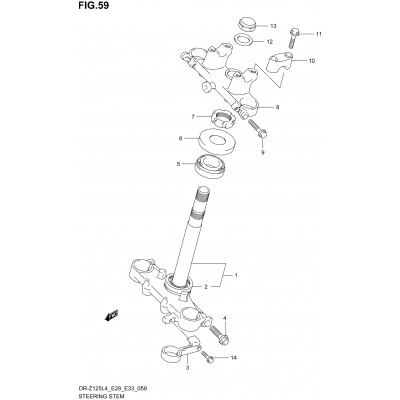 STEERING STEM (DR-Z125L4 E33)