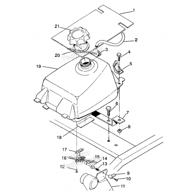 Fuel Tank Assembly 6X6 350L W938739