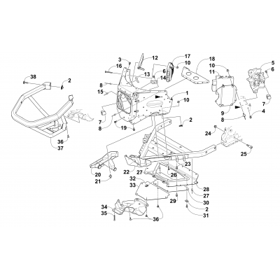 FRONT BUMPER AND FRAME ASSEMBLY