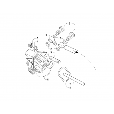 FUEL FEED PUMP AND PUSH ROD ASSEMBLIES