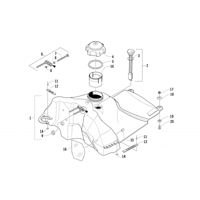 GAS TANK ASSEMBLY