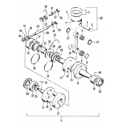 PISTON AND CRANKSHAFT