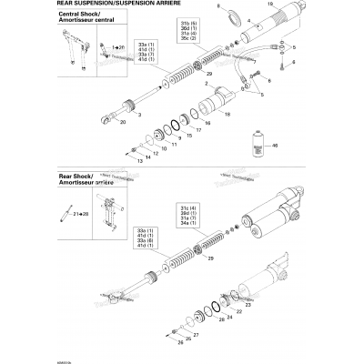 Take Apart Shock, Rear