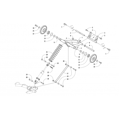 REAR SUSPENSION REAR ARM ASSEMBLY