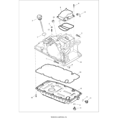 TRANSMISSION HOUSING, COVER AND OIL PAN