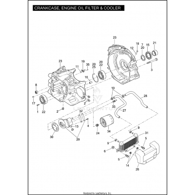 CRANKCASE, ENGINE OIL FILTER & COOLER - TWIN CAM 103™