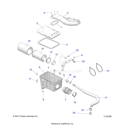 ENGINE, AIR INTAKE SYSTEM - A23SDE57K4 (C102389)