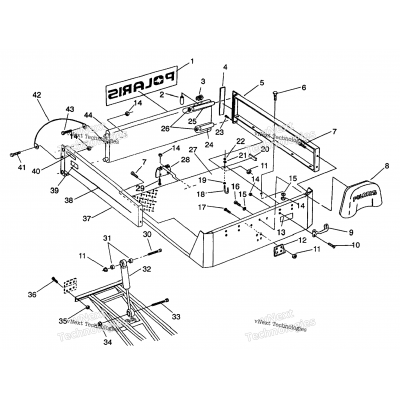 Rear Bed Mounting 6X6 350L W938739