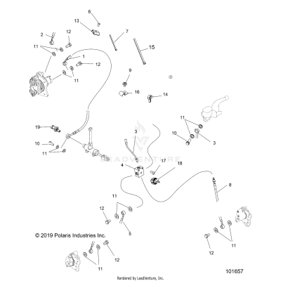 BRAKES, BRAKE LINES - A20SEF57D5 [101657]