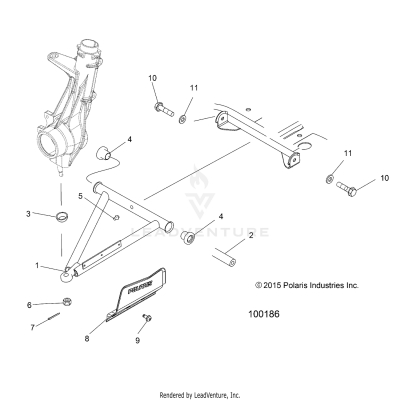 SUSPENSION, A-ARM and STRUT MOUNTING - A20SUE57D5 (100186)