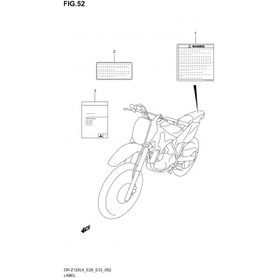 LABEL (DR-Z125LL4 E33)