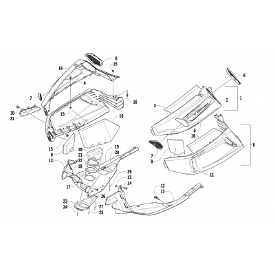 SKID PLATE AND SIDE PANEL ASSEMBLY