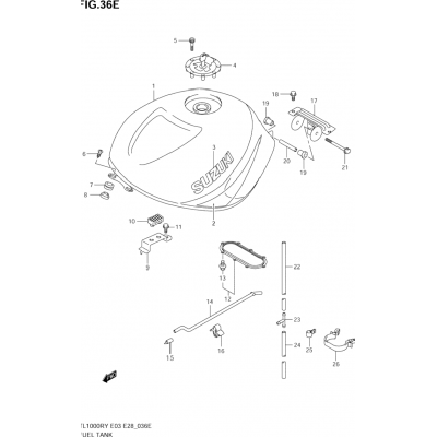 FUEL TANK (MODEL K3)