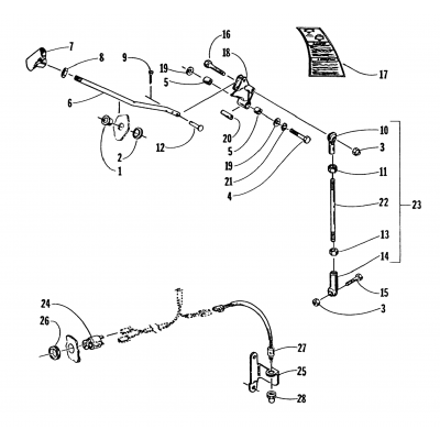 REVERSE SHIFT LEVER ASSEMBLY