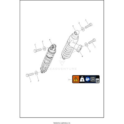 SHOCK ABSORBERS, REAR, FLHX/FLTRX