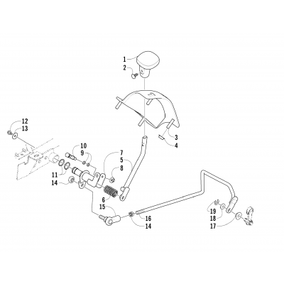 REVERSE SHIFT LEVER ASSEMBLY