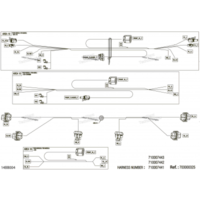 Electric - Front Wiring Harness - 710007442