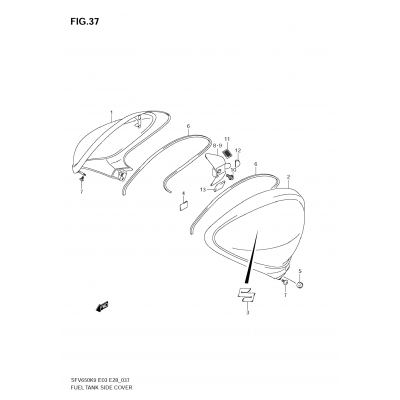 FUEL TANK SIDE COVER