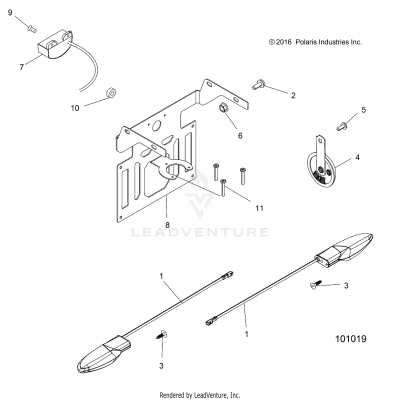 ELECTRICAL, TURN SIGNALS, HORN and LICENSE PLATE LIGHT - A17SDS57C2/E2 (101019)