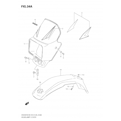 HEADLAMP COVER (MODEL K8/K9)