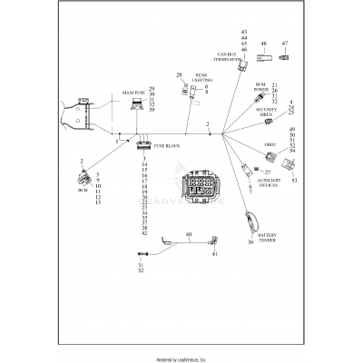 WIRING HARNESS, MAIN, NON-ABS - FLHX (8 OF 8)