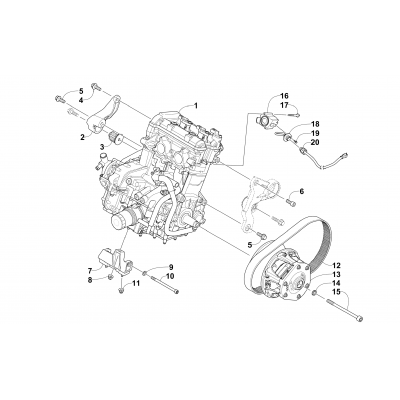 ENGINE AND RELATED PARTS