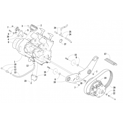 ENGINE AND RELATED PARTS