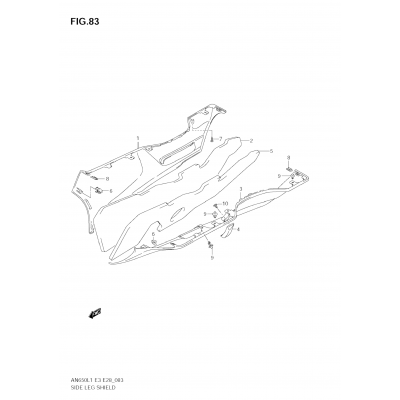 SIDE LEG SHIELD (AN650 L1 E3)