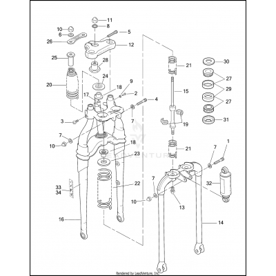 FRONT FORK - FLSTS/I