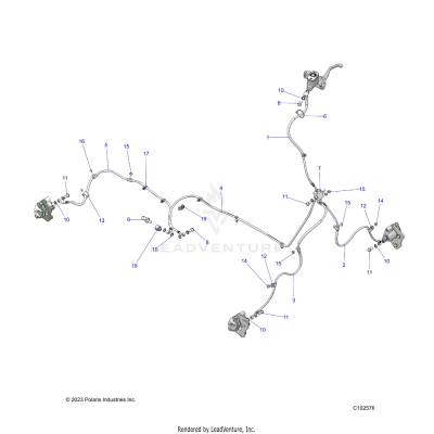 BRAKES, BRAKE LINES - A25SEE57CY/EY (C102576)