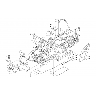 FRAME AND RELATED PARTS