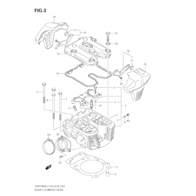 REAR CYLINDER HEAD