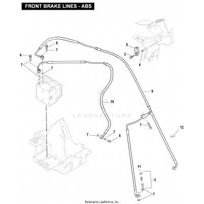 FRONT BRAKE LINES - ABS