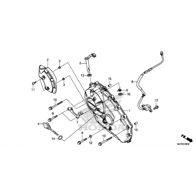 RIGHT CRANKCASE COVER (CTX700N/NA)