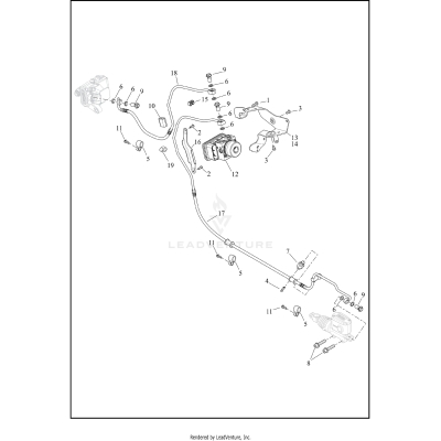 BRAKE LINES AND MODULE, REAR - ABS