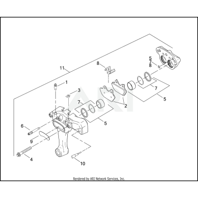 REAR BRAKE CALIPER