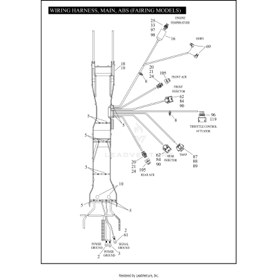 WIRING HARNESS, MAIN, ABS (FAIRING MODELS) (2 OF 6)