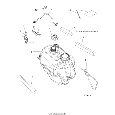 BODY, FUEL TANK ASM. - A19SES57R1/7/SET57R1 (101618)