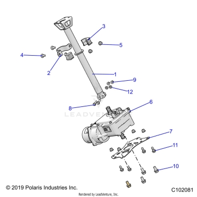 STEERING, STEERING POST ASM. - A23SLE95PK (C102081)