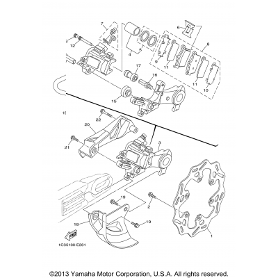 Rear Brake Caliper