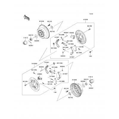 Rear Hubs/Brakes