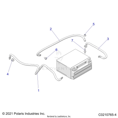 ELECTRICAL, BATTERY CABLES - A25SVE95PG (C0210765-4)