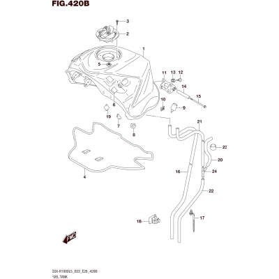 FUEL TANK (GSX-R1000L5 E28)