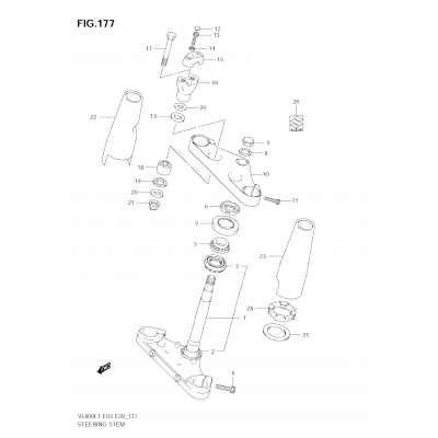 STEERING STEM (VL800C E3)