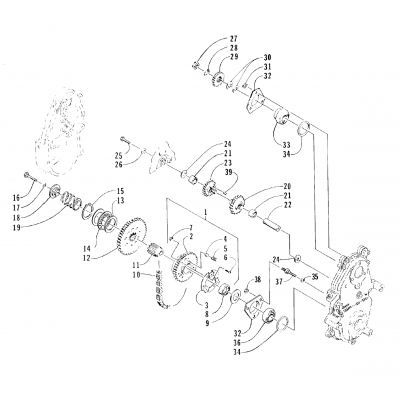 DRIVE/REVERSE DROPCASE ASSEMBLY