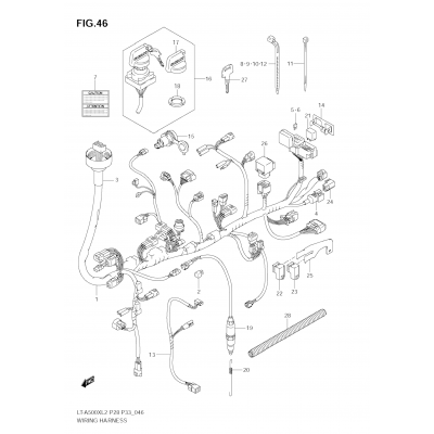 WIRING HARNESS (LT-A500X E28)