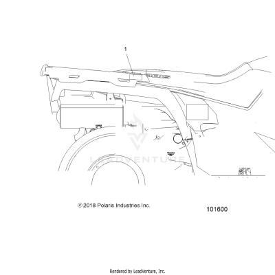 BODY, REAR RACK ADDITIOINAL RED REFLECTOR (FROM 9/3/2018) - A19SJE57BH (101600)
