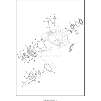 TRANSMISSION BEARINGS AND COVERS