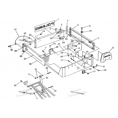 Rear Bed Mounting 6X6 400L, Swedish & Norwegian N948740