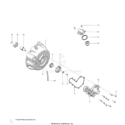 ENGINE, COOLING SYSTEM and WATER PUMP - A25SVA85A4 (C102561)